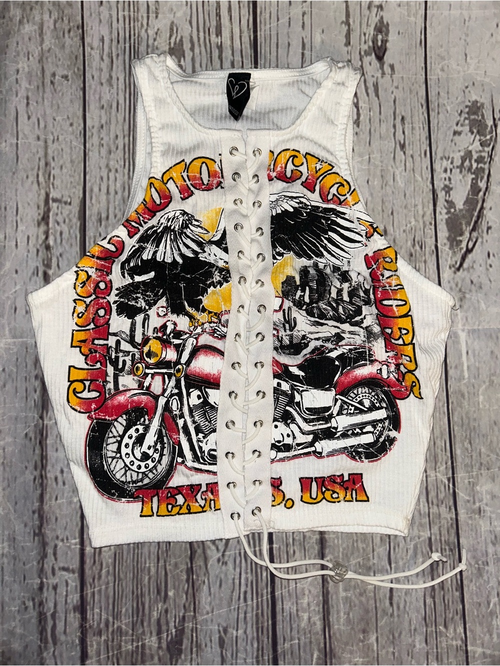 Windsor Motorcycle Crop Top